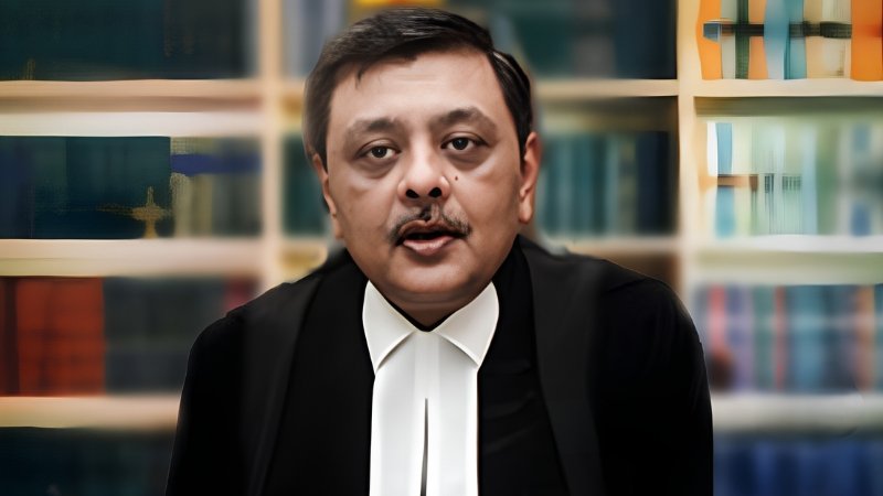 Portrait of retired Justice Gautam Patel, who was granted round-the-clock armed protection by the Bombay High Court