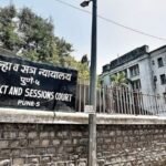 District and Sessions Court, Pune, signage outside the courthouse handling the Runwal Enterprises injunction case