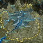 Satellite map of Pune's rivers — Pavana, Mula, Ramnadi, and Mula-Mutha — used by the NGT to identify water body encroachments