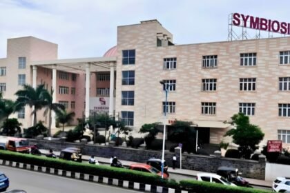 Symbiosis Law School Pune campus building, winner of the 21st National Moot Court Competition on AI liability
