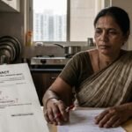 A domestic worker in a home kitchen, illustrating the legal gaps in India's new labour codes for household help