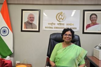 NCW Chairperson Vijaya Rahatkar at an official National Commission for Women event