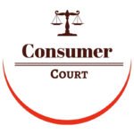 "Consumer Court" logo graphic with a justice scale icon